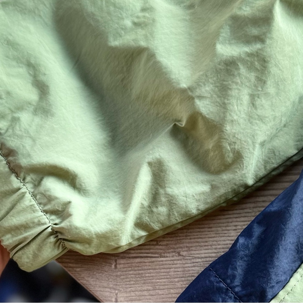 Cat & Jack l Mint and Navy l Popover Anorak Spring Windbreaker Jacket l Size: L - Picture 6 of 10